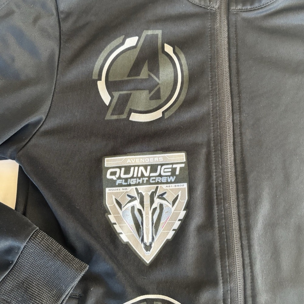 Marvel Avengers‎ Quinjet Flight Crew Disney Zip-Up Track Jacket - Picture 2 of 10